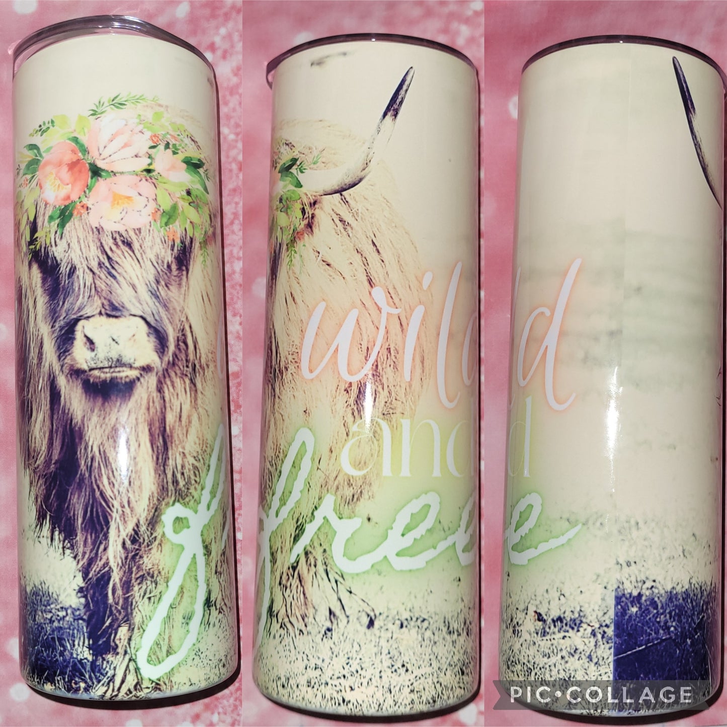 C278 Wild Free Highland Cow 20oz Tumbler
