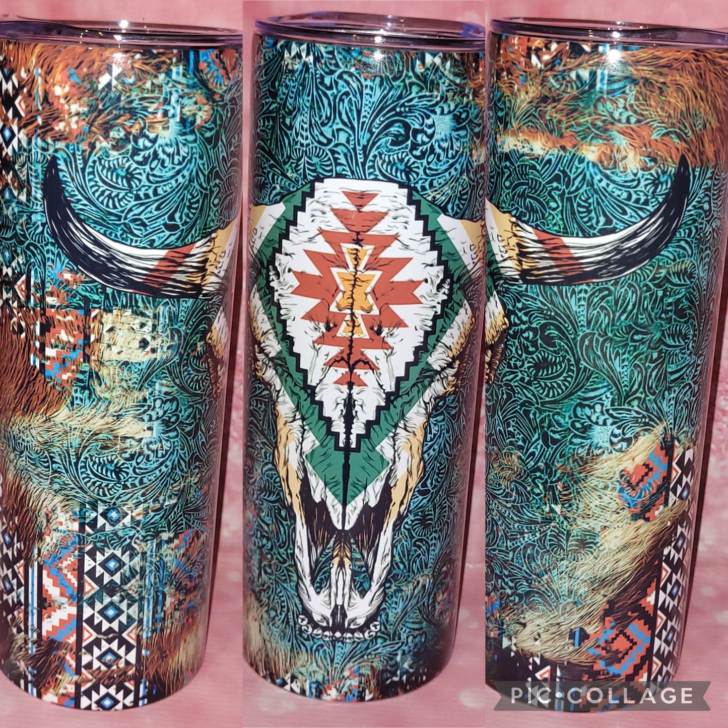 S27 Aztec Bullskull 20oz Tumbler