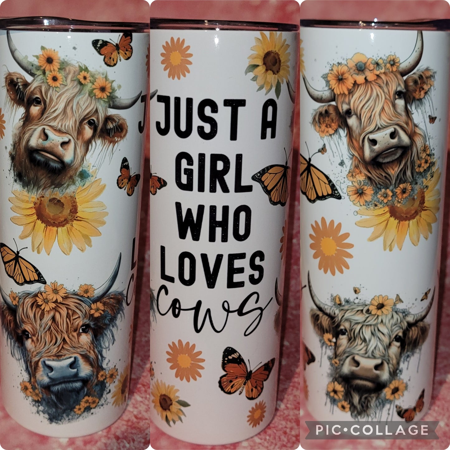 C172 Just A Girl Who Loves Cows 20oz Tumbler