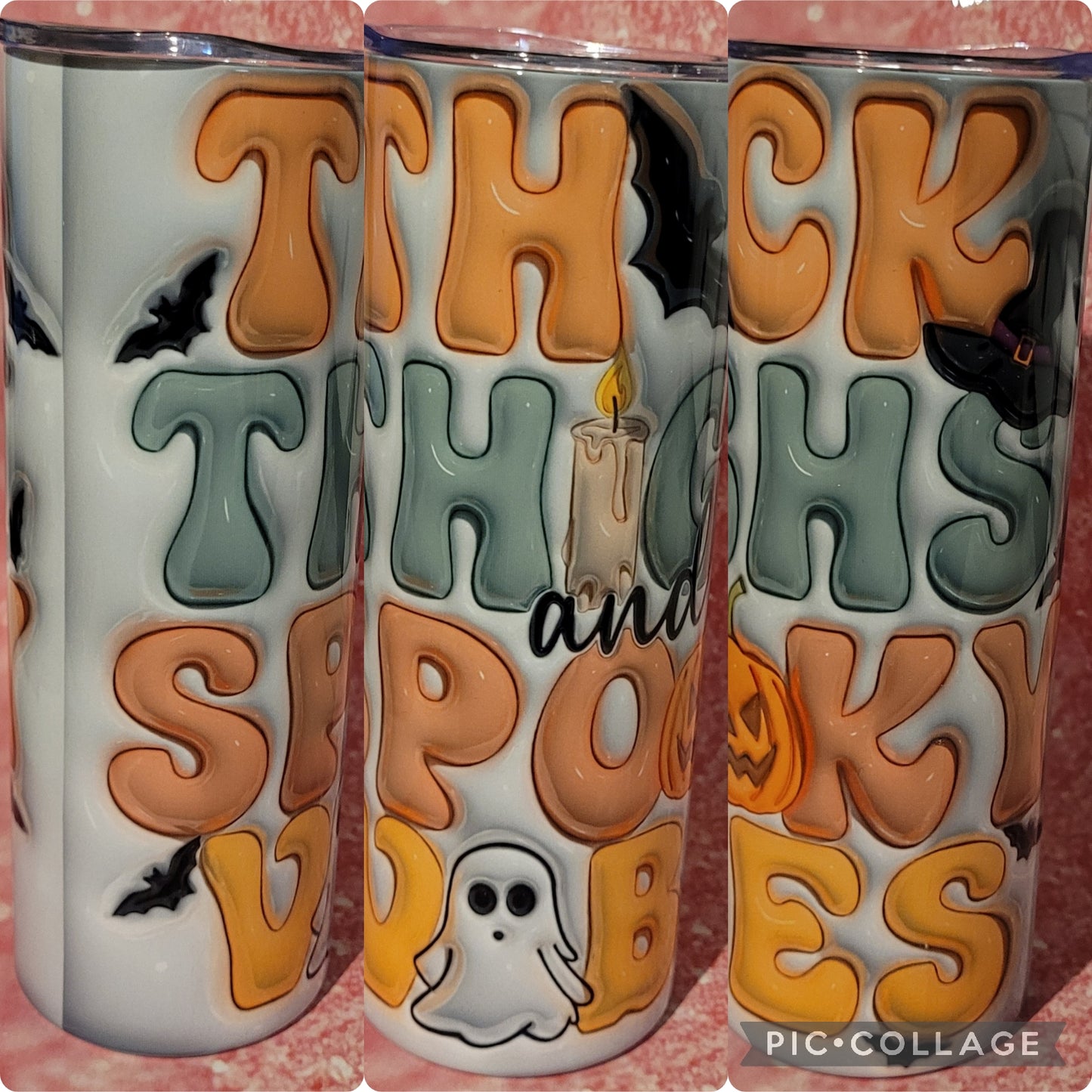 L43 Thick Thighs Spooky Vibes 20oz Tumbler