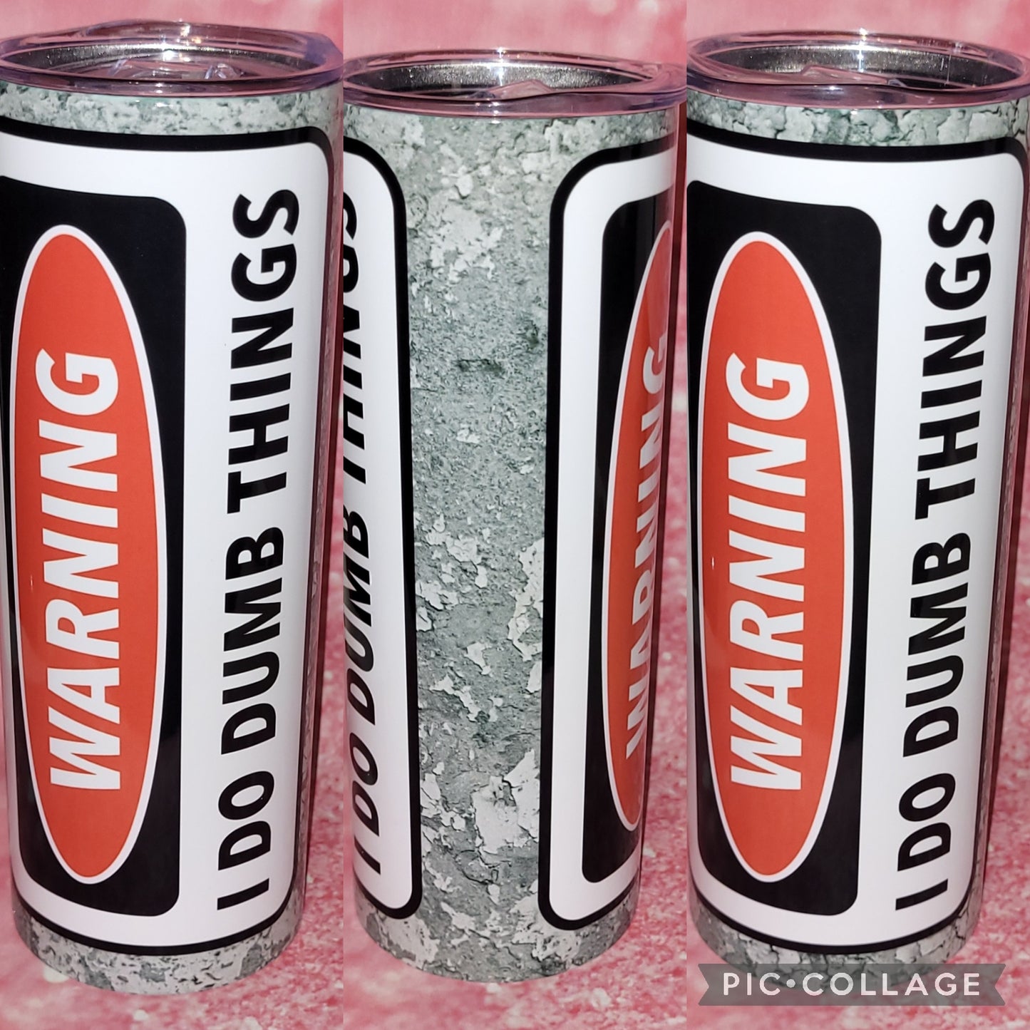 S175 Warning I Do Dumb Things 20oz Tumbler