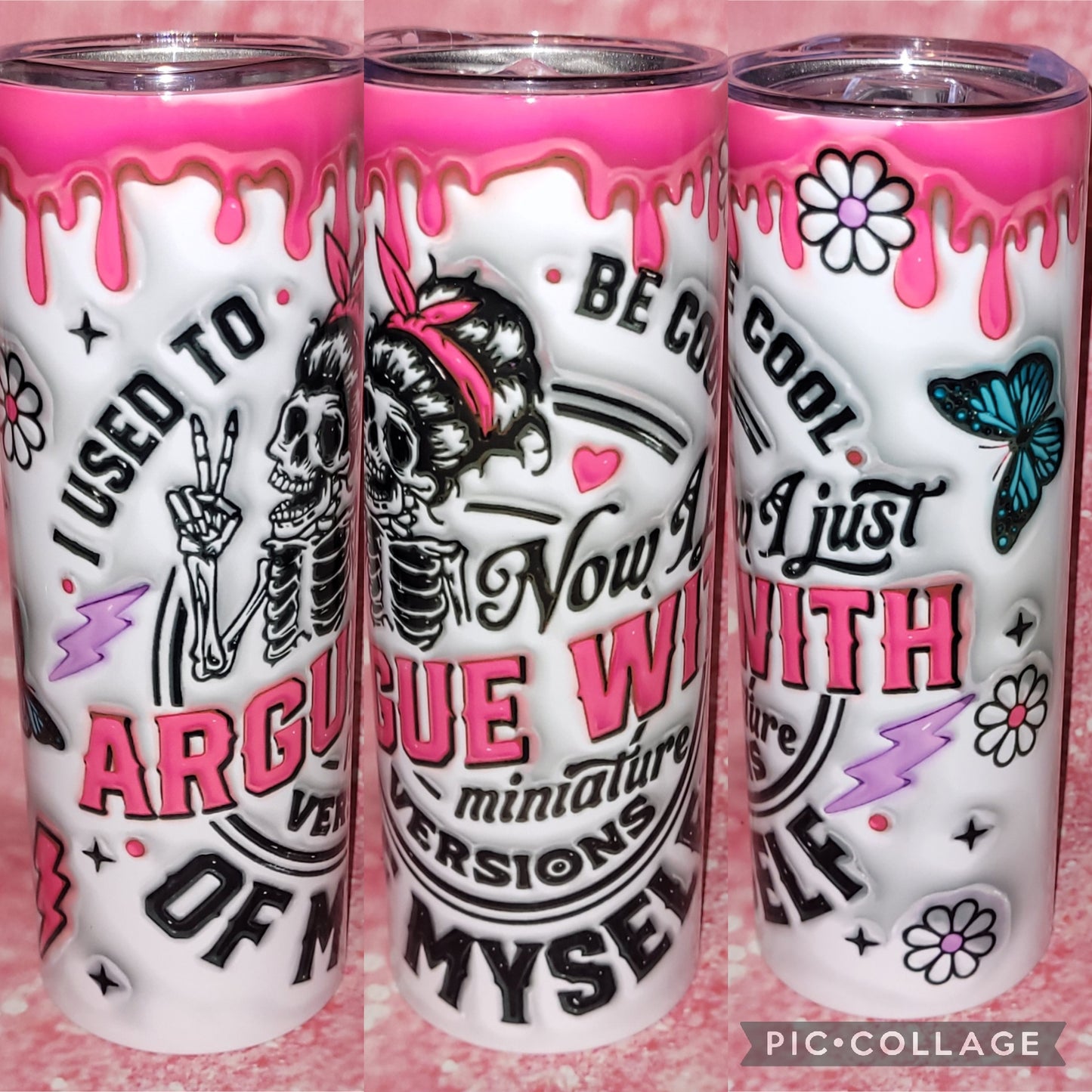 S121 I Used To Be Cool Now I Just Argue With Miniature Versions Of Myself 20oz Tumbler