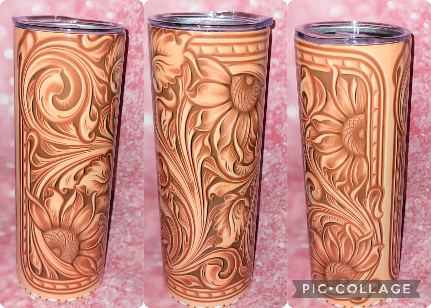 D16 Wood Sunflower 20oz Tumbler
