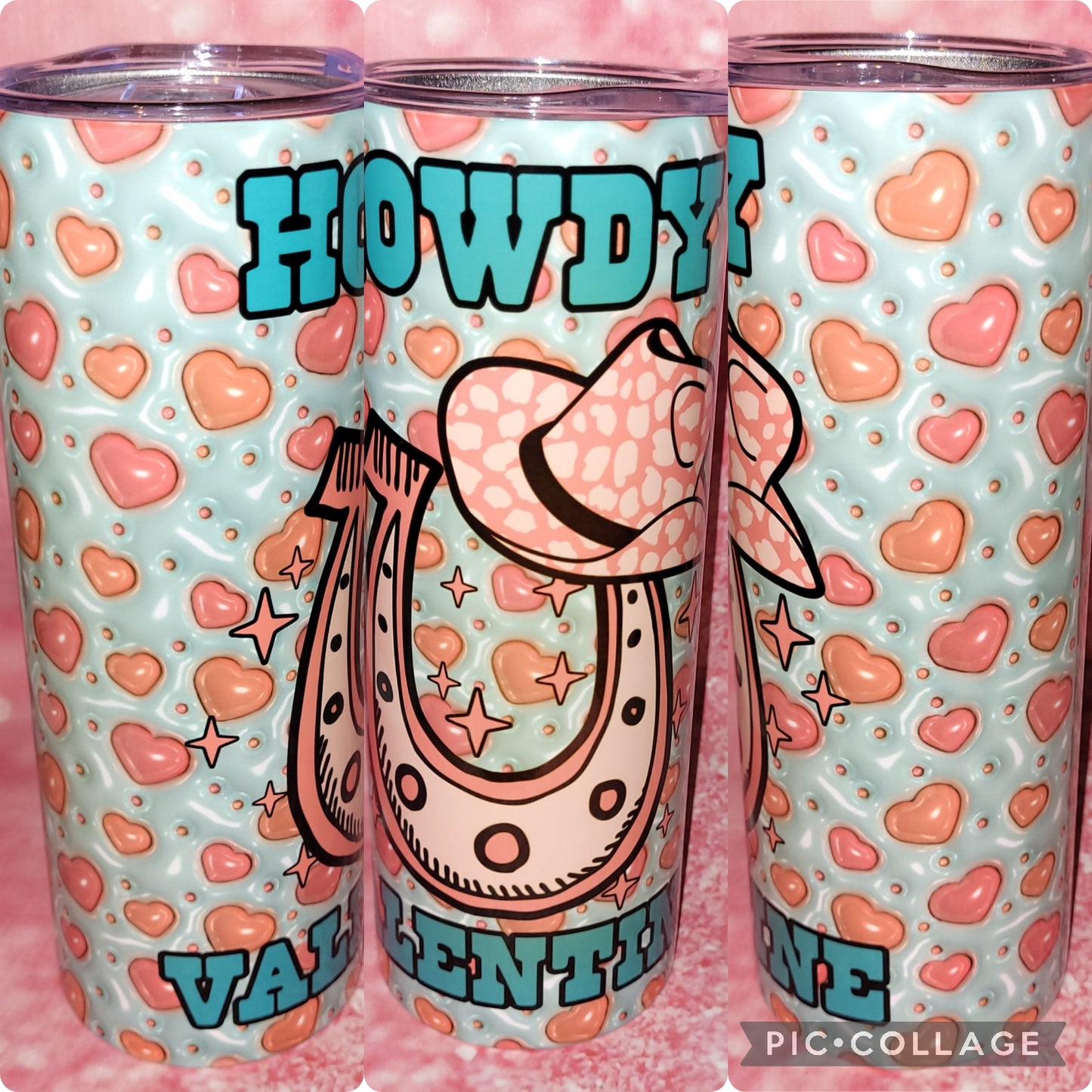 C163 Howdy Valentine 20oz Tumbler