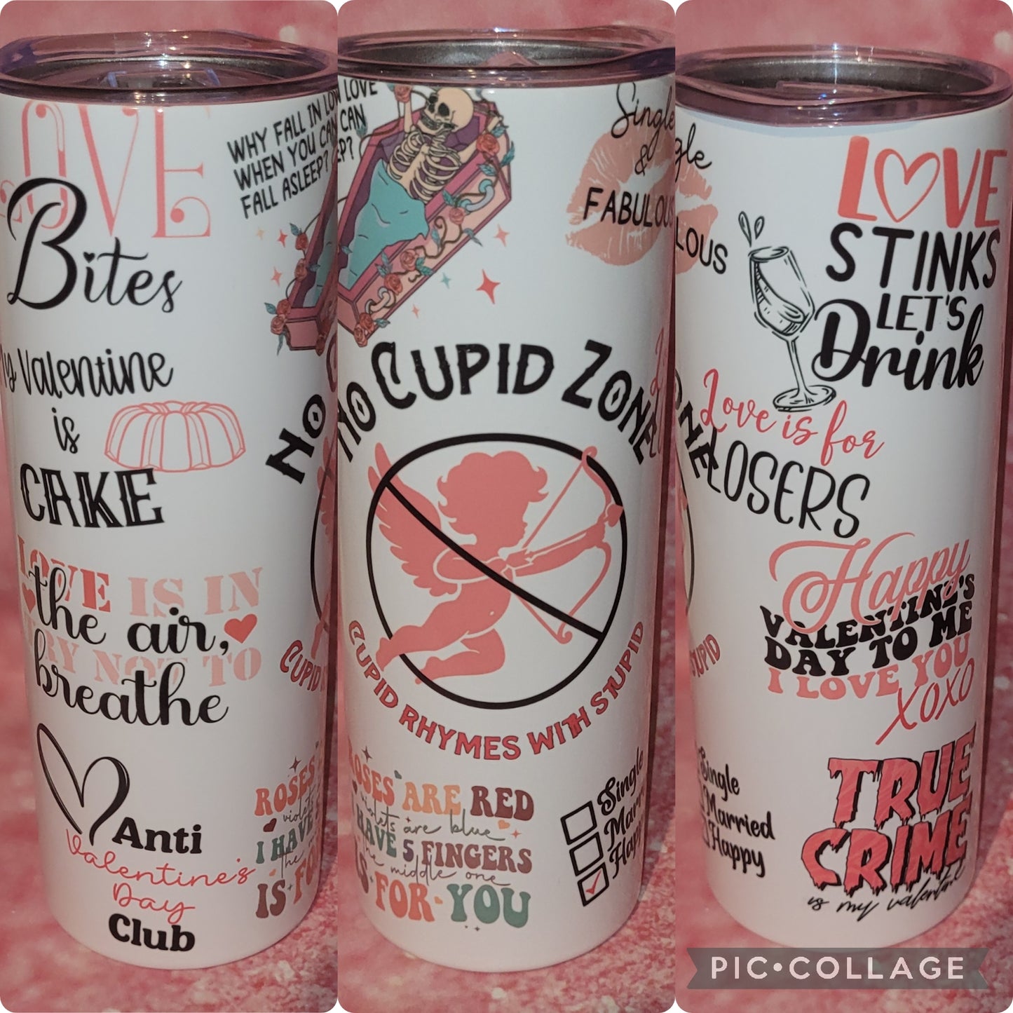 E40 No Cupid Zone 20oz Tumbler