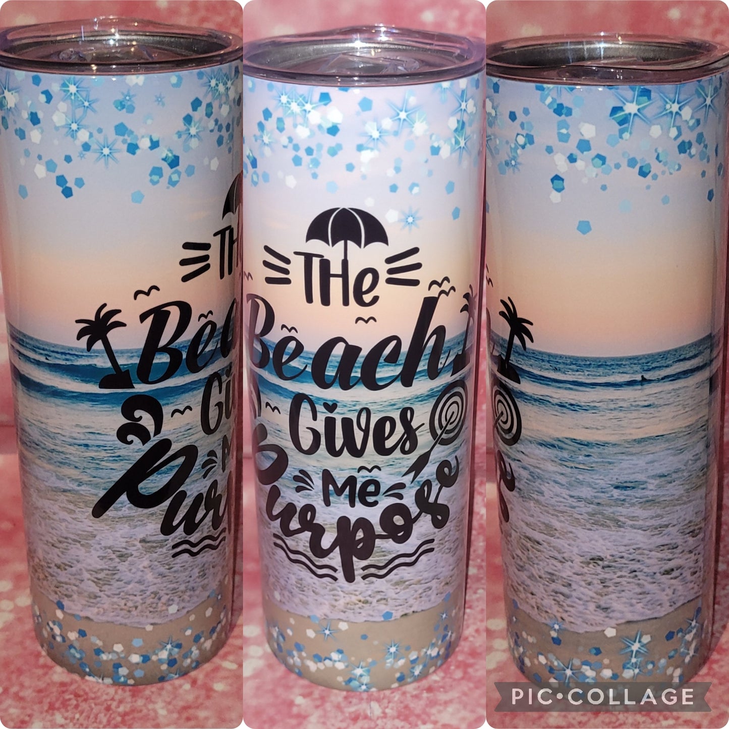 Beach Gives Me Purpose 20oz Tumbler