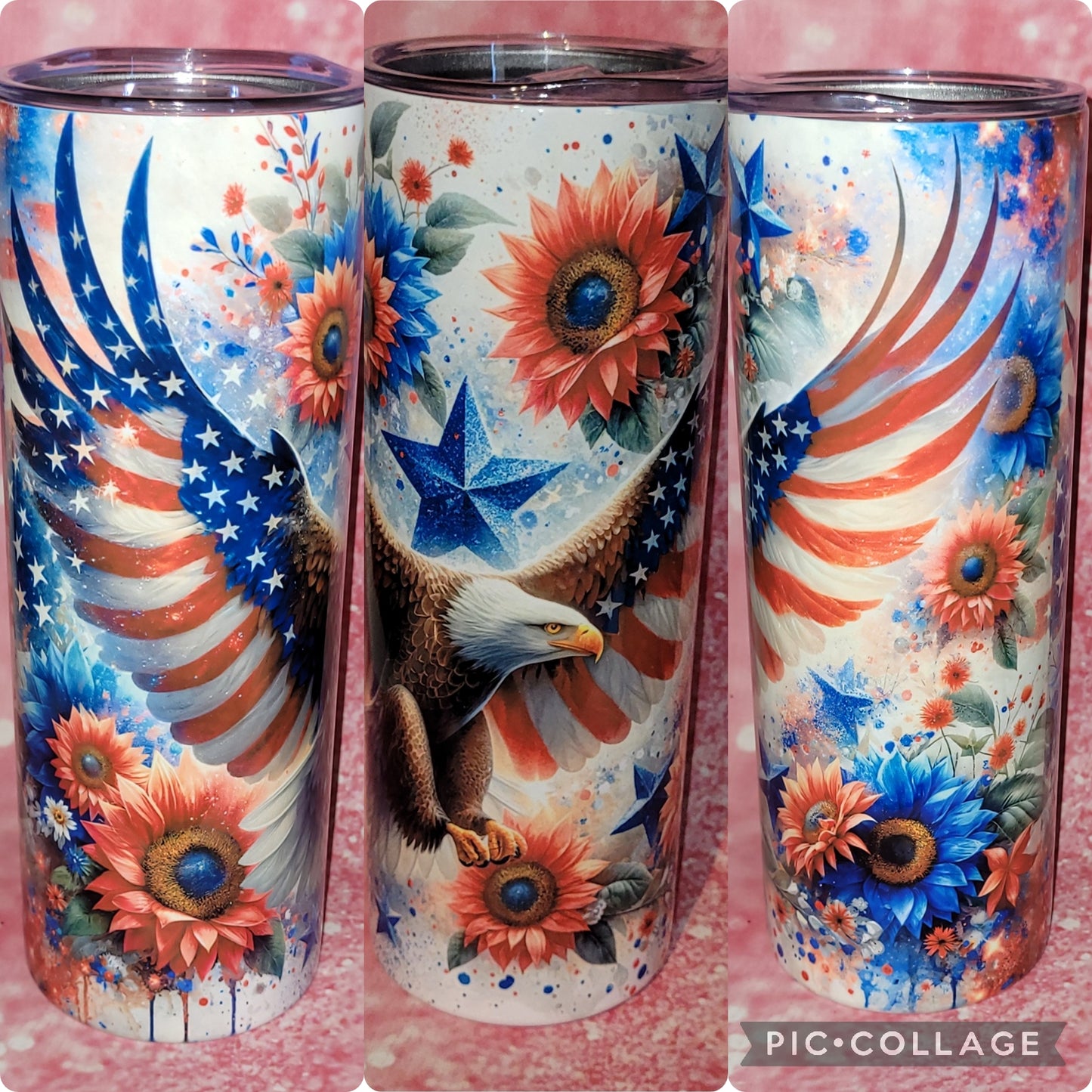 Patriotic Eagle 20oz Tumbler