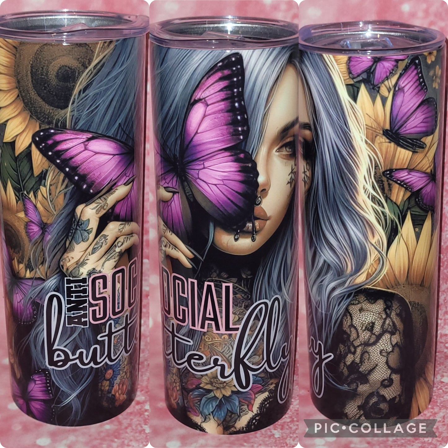 Anti Social Butterfly 20oz Tumbler