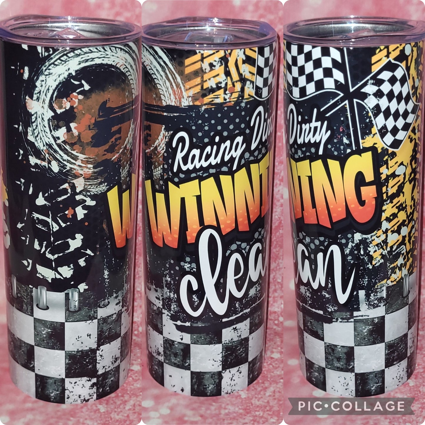 Racing Dirty Winning Clean 20oz Tumbler