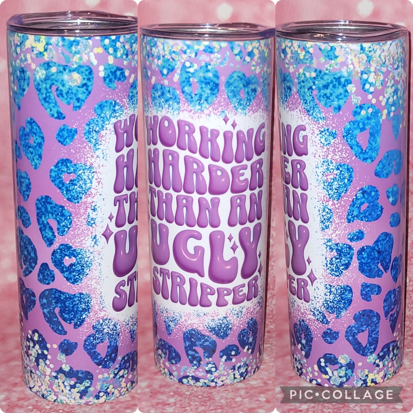 Working Harder Than Ugly Stripper 20oz Tumbler