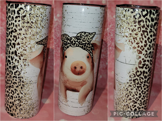C52 Cheetah Pig 20oz Tumbler