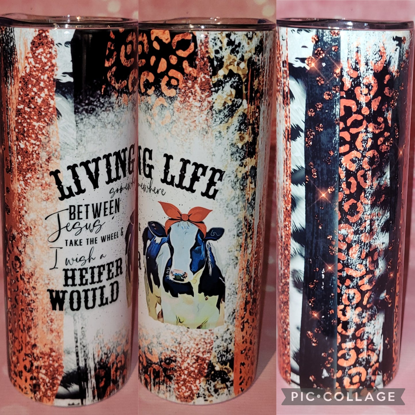 C191 Living Life Cow 20oz Tumbler