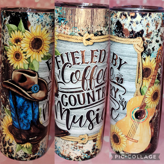 C116 Fueled by Coffee and County Music 20oz Tumbler