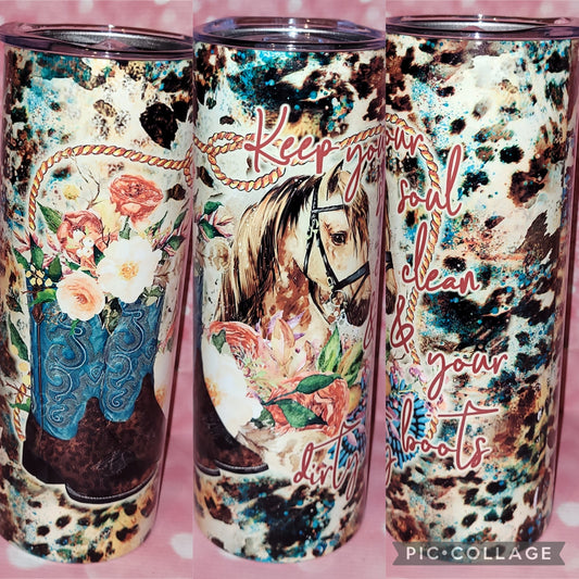C244 Soul Clean Boots Dirty 20oz Tumbler