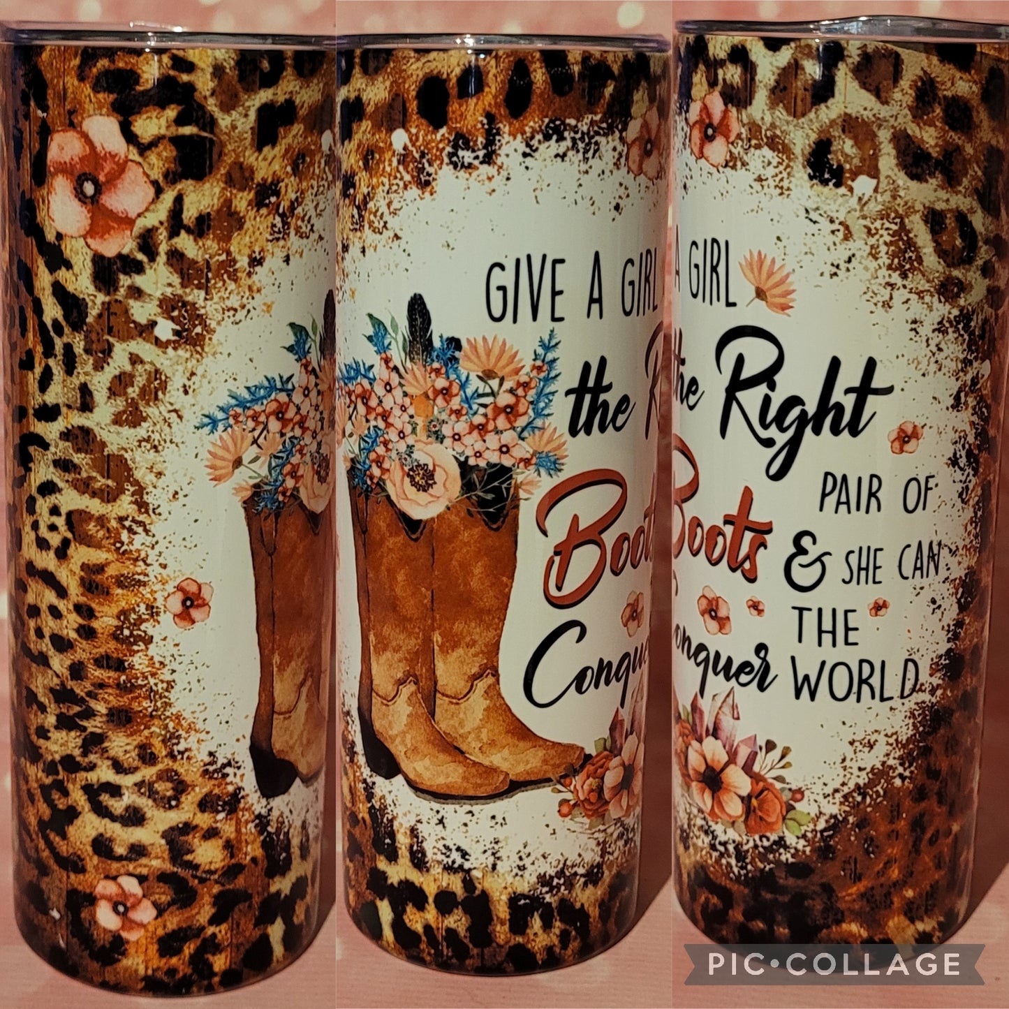 C120 Give A Girl Right Boots 20oz Tumbler