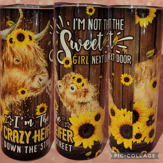 C208 Not Sweet Girl Next Door 20oz Tumbler