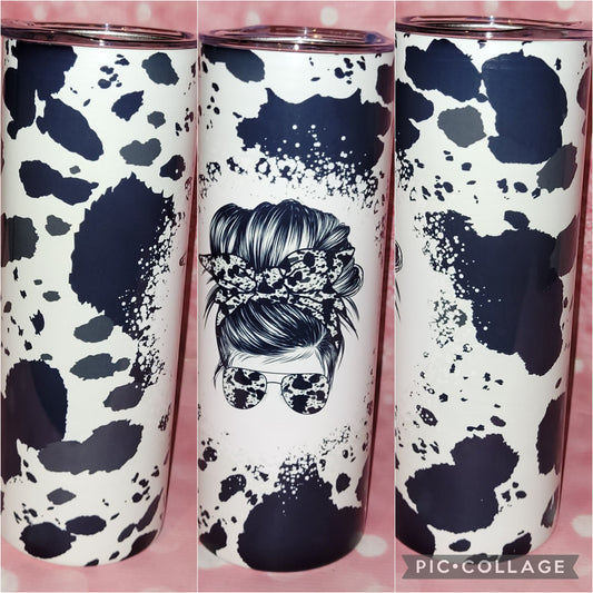C70 Cow Spot Girl 20oz Tumbler