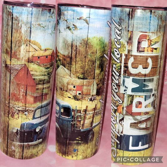 C259 Support Local Farmer 20oz Tumbler