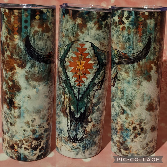 S26 Aztec Bullskull 20oz Tumbler