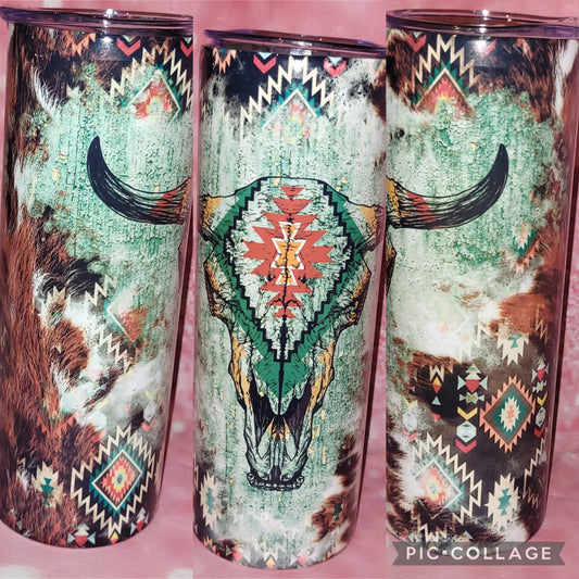 S28 Aztec Bullskull 20oz Tumbler