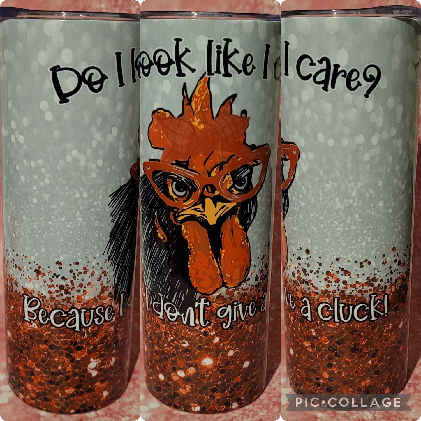 C83 Do I Look Like I Care Chicken 20oz Tumbler