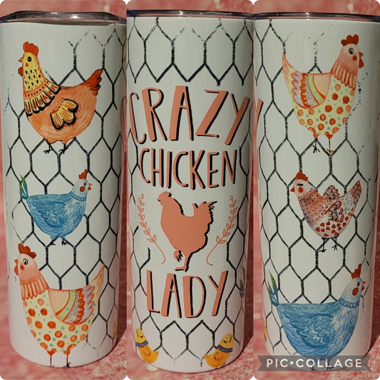 C79 Crazy Chicken Lady 20oz Tumbler