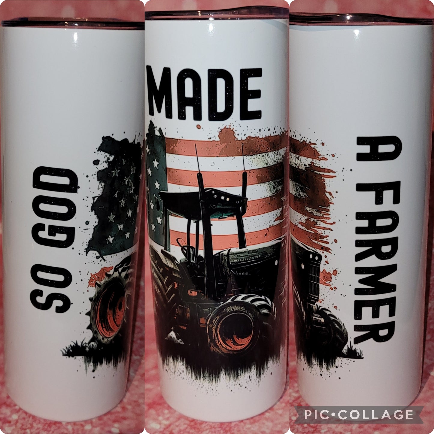 C326 So God Made A Farmer 20oz Tumbler