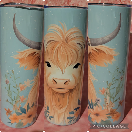 C140 Highland Cow 20oz Tumbler