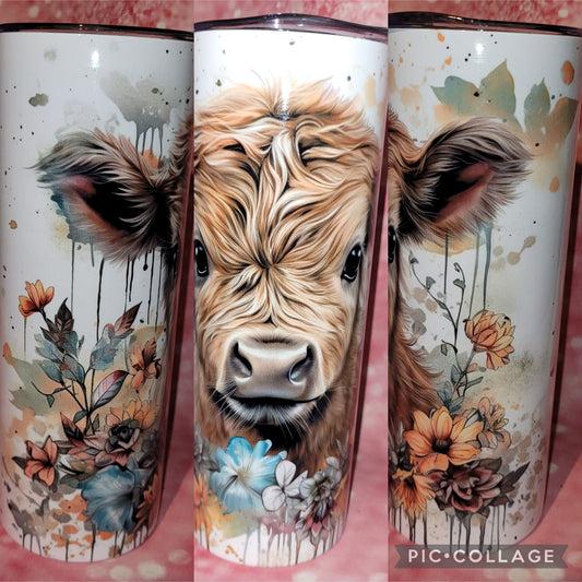 C141 Highland Cow 20oz Tumbler