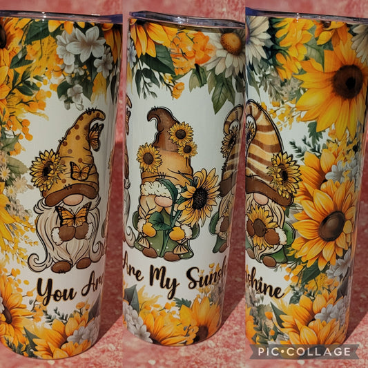 You Are My Sunshine Gnome 20oz Tumbler