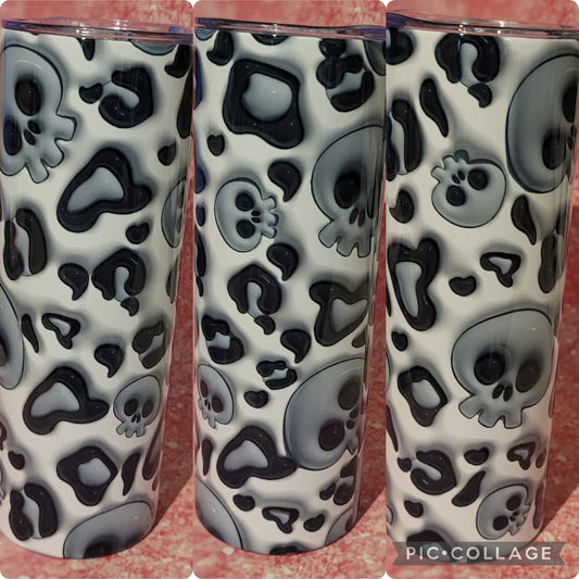 L15 Gray Skull 20oz Tumbler