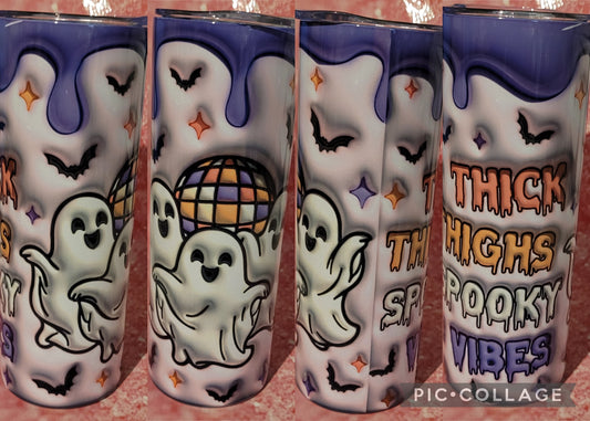 L44 Thick Thighs Spooky Vibes 20oz Tumbler