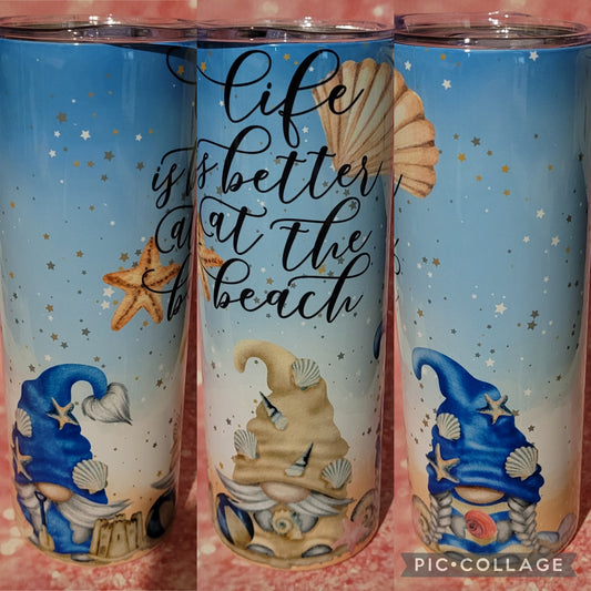 B26 Life Is Better At The Beach Gnome 20oz Tumbler