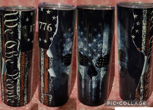 P15 We The People Skull 20oz Tumbler