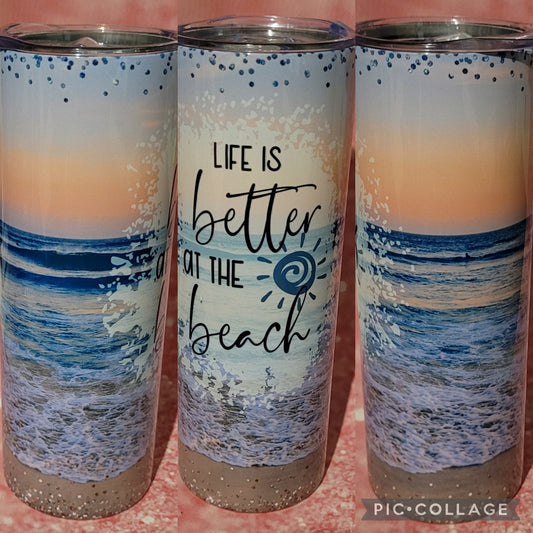 B24 Life Is Better At The Beach 20oz Tumbler