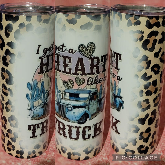 C166 I Got A Heart Like A Truck 20oz Tumbler