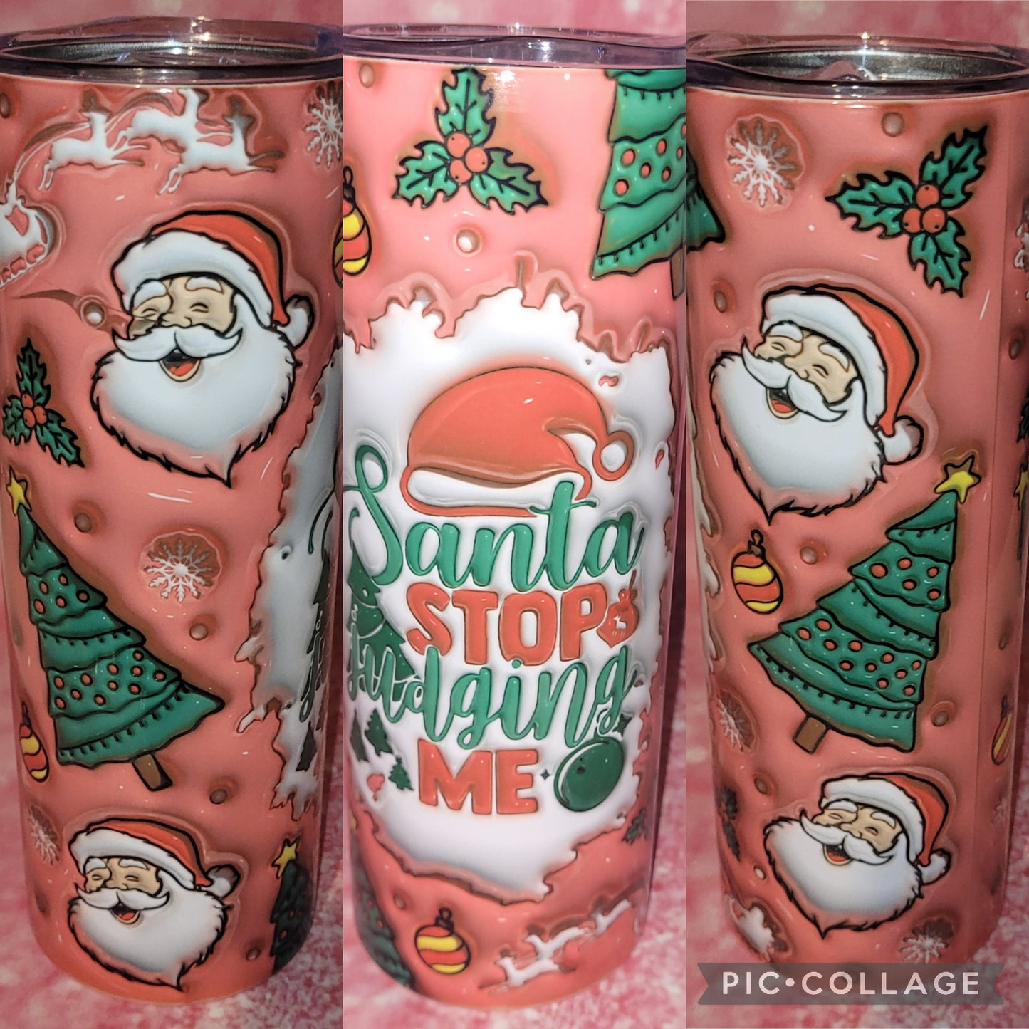 H10 Santa Stop Judging Me 20oz Tumbler