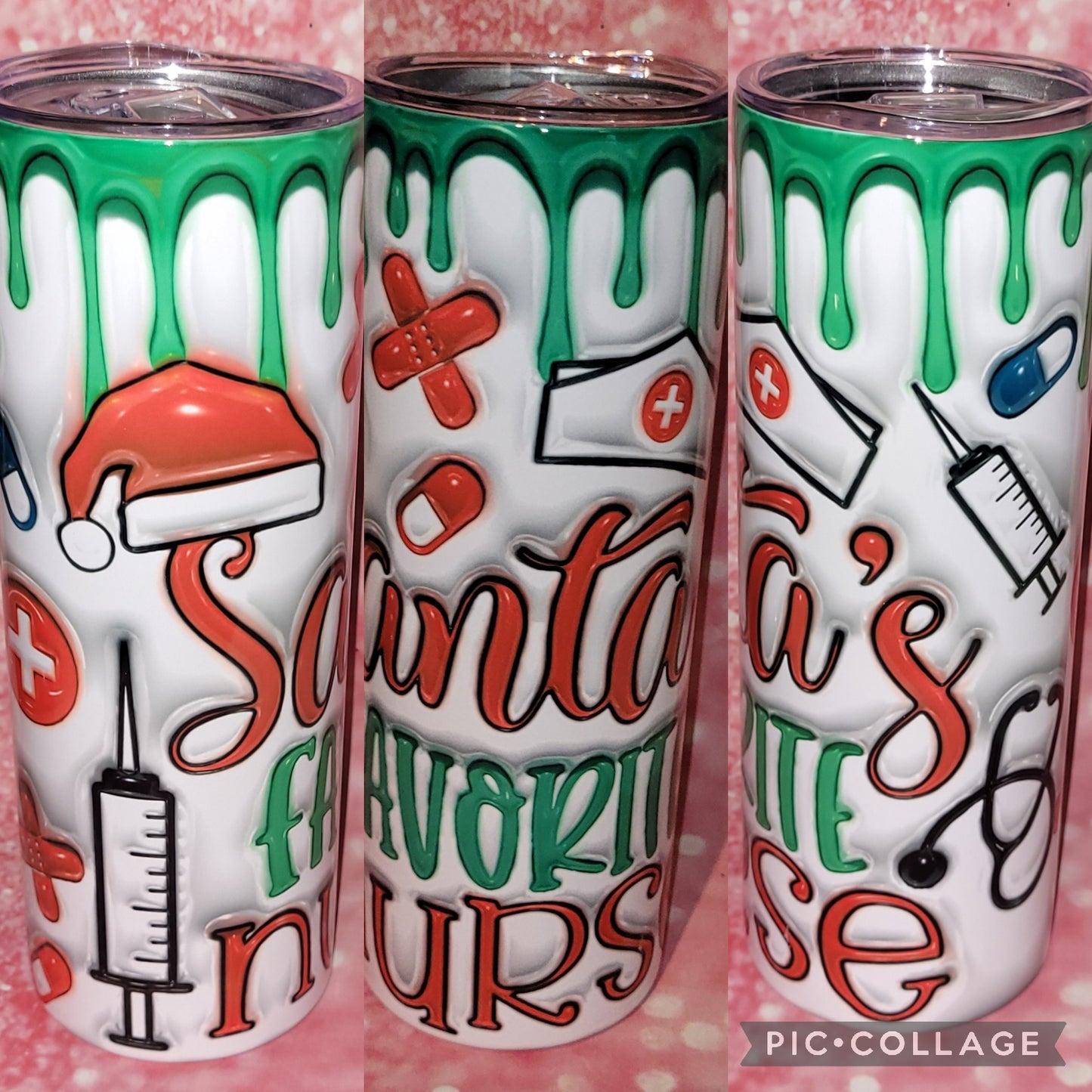 H11 Santa's Favorite Nurse 20oz Tumbler