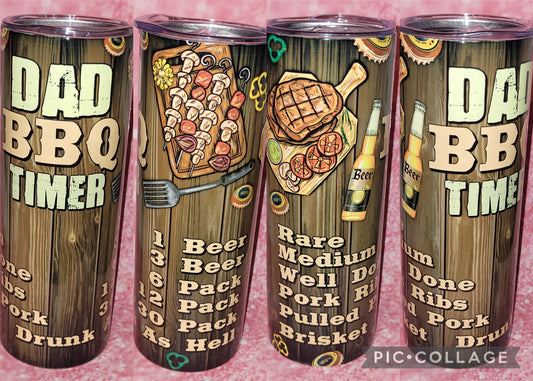 S94 Dad BBQ Timer 20oz Tumbler