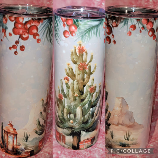 D6 Cactus Tree 20oz Tumbler