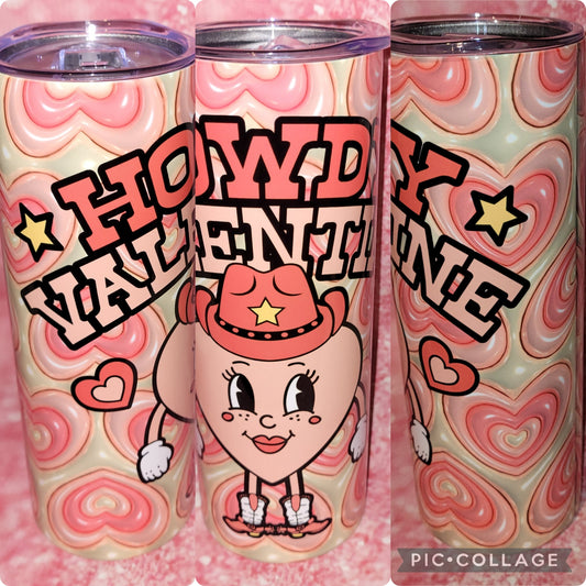 C158 Howdy Valentine 20oz Tumbler