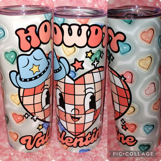 C157 Howdy Valentine 20oz Tumbler