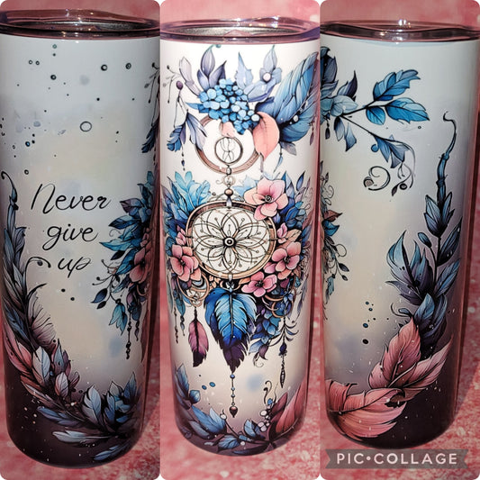 R68 Never Give Up Dreamcatcher 20oz Tumbler