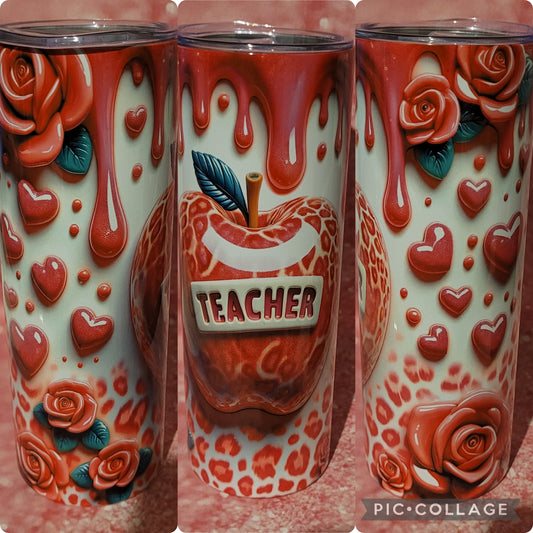 E45 Teacher Apple 20oz Tumbler