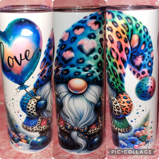 E12 Gnome With Heart Balloon 20oz Tumbler