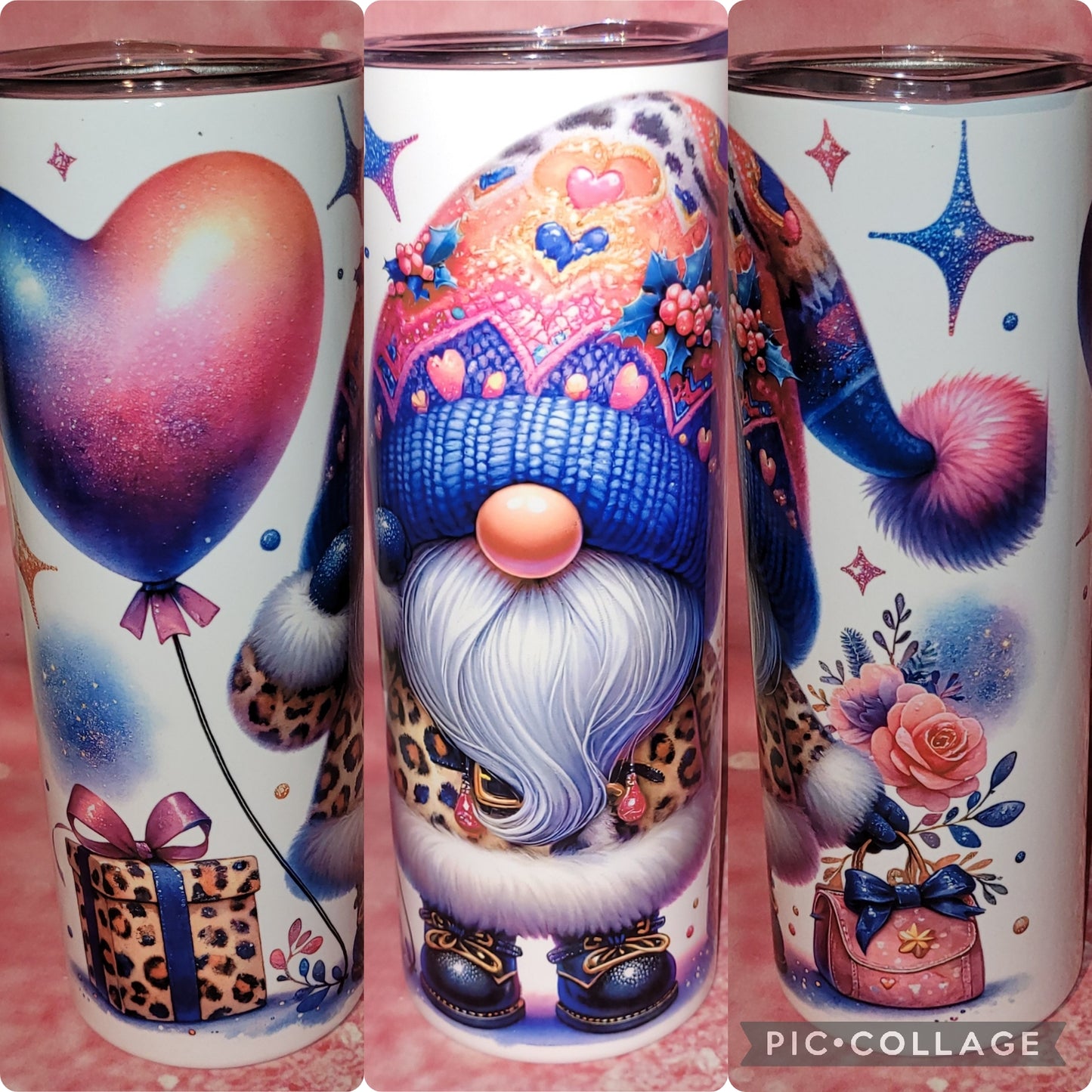 E10 Gnome With Heart Balloon 20oz Tumbler