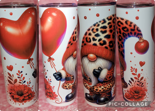 E9 Gnome With Heart Balloon 20oz Tumbler