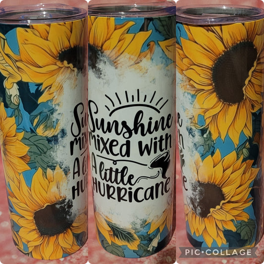 S166 Sunshine Mixed With Alittle Hurricane 20oz Tumbler