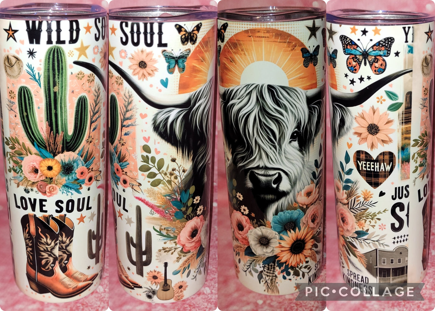 C279 Wild Soul Highland Cow 20oz Tumbler