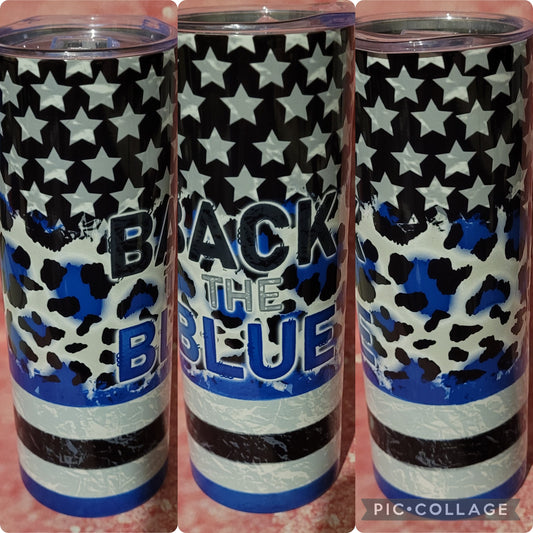 R10 Back The Blue 20oz Tumbler